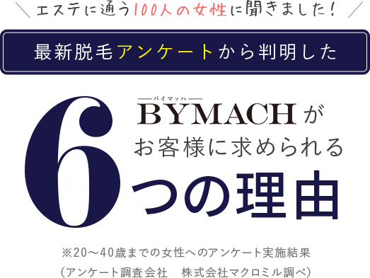バイマッハがお客様に求められる6つの理由